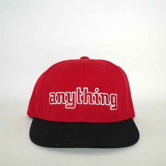 Vintage aNYthing Starter Snapback Hat A New York thing OG logo Red Black Rare - Picture 2 of 7